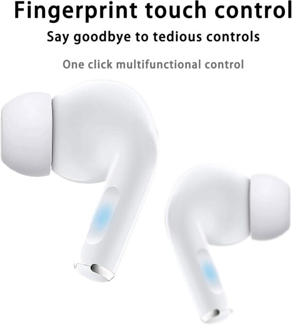 ANC+ENC Bluetooth 5.4 Airbuds – Touch Control, LED Display, IPX4 Waterproof In-Ear Earbuds - Image 6